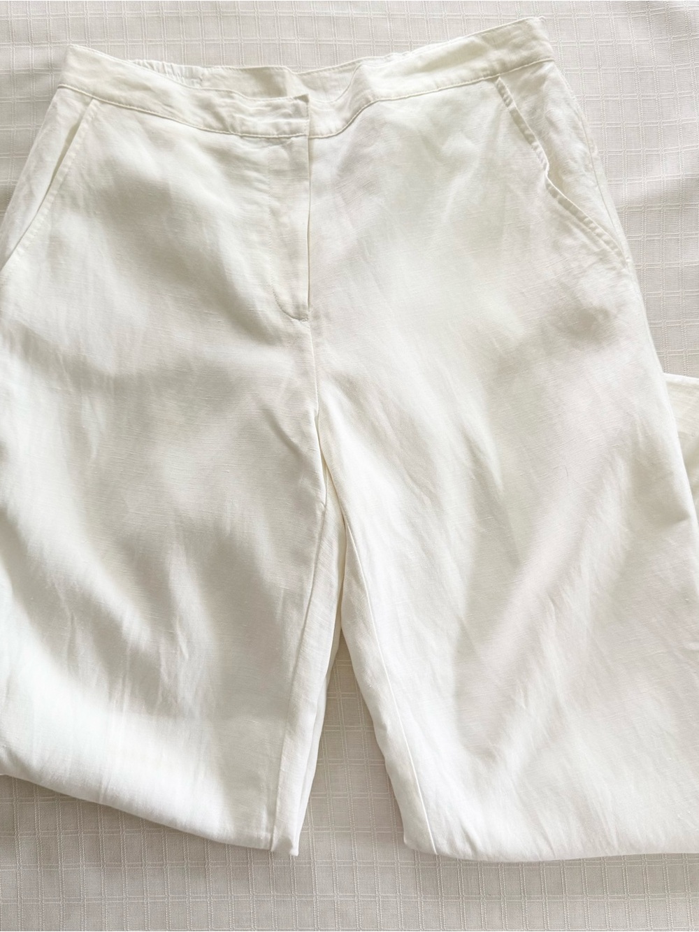Vintage white linen pants - classic!